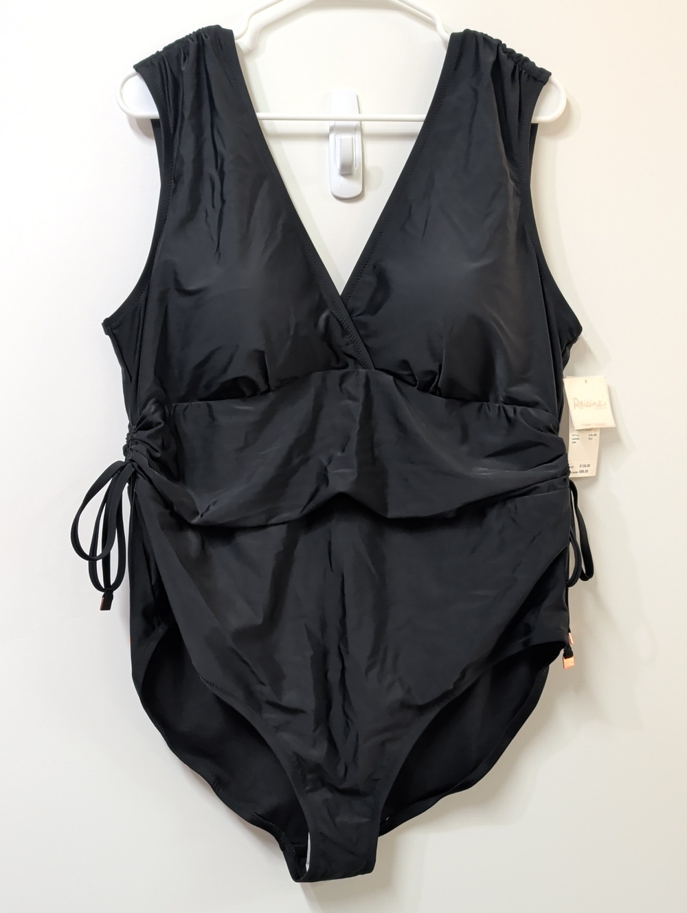 Raisins Curve Black Tummy Control One Piece Swimsuit Size 22W